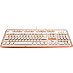 AZIO Retro Classic USB Backlit Mechanical Keyboard (Posh)