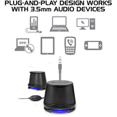Enhance SB2 High-Excursion USB Speakers (Blue)