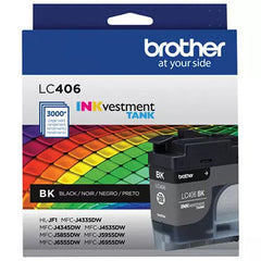 Brother Genuine LC406 INKvestment Tank Standard Yield Cyan Ink Cartridge