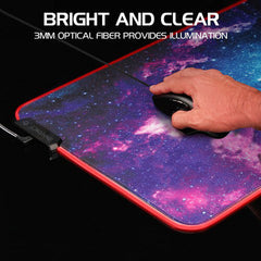 Enhance Pathogen XXL 3-LED Illuminated Mouse Pad (31.5 x 14", Galaxy)