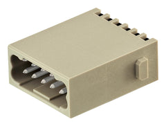 HARTING 09140122634 Heavy Duty Connector, Han-Quick Lock®, Han-Modular, Module, 12 Contacts, Plug, Push Lock Pin