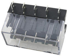 Littelfuse 03500417TXN Fuseholder Fuse Block Panel Mount 15A ATO® Quick Connect 5 Positions Horizontal Contacts