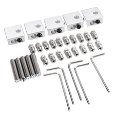0.3&0.4&0.5mm Stainless Steel Nozzle + Aluminum Heating Block + M6-30mm Nozzle Throat + L-type Wrench Kit for 1.75mm Filament