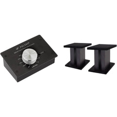 Polsen Passive Volume Controller and Desktop Monitor Stands Kit