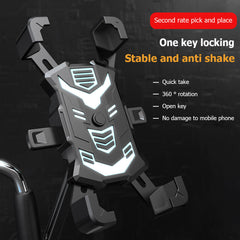 #A Motorcycle Bicycle Phone Holder Mountain Bike Mobile Phone Bracket Handlebar