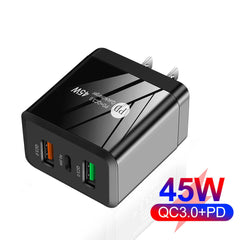 #A PD 25W + Dual QC3.0 Travel Office Fast Charging Adapter for Phone 13 Pro Xiao