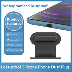 #A Phone Dustproof Plug Integrated Anti-lost Plug Charging Port Silicone Protect