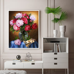#A Flower Oil Paint By Numbers Kit DIY Acrylic Painting Wall Art Picture Craft S