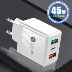 #A PD 25W + Dual QC3.0 Mobile Phone Wall Charging Chargers for Phone 13 Pro Xiao