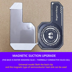 #A Semiconductor Phone Cooling Plate Heat Sink Expend Radiator Stickers for PUBG