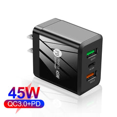 #A PD 25W + Dual QC3.0 Travel Office Fast Charging Adapter for Phone 13 Pro Xiao