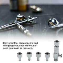 1/8 Airbrush Quick Adapters Disconnect Release Coupling Brush Connector T0C7