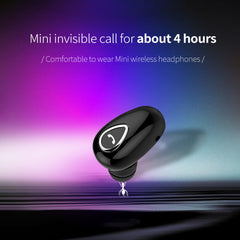 YX01 Mini Bluetooth Headset Hands Free Wireless Single Ear Earbud w/ Microphone
