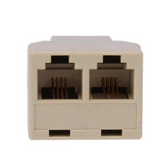 1 to 2 RJ11 Phone Male Splitter Phone Line Male Adapter Conve
