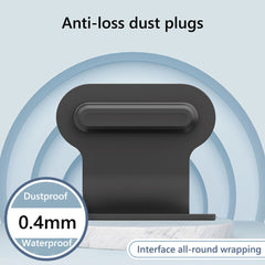 #A Phone Dustproof Plug Integrated Anti-lost Plug Charging Port Silicone Protect