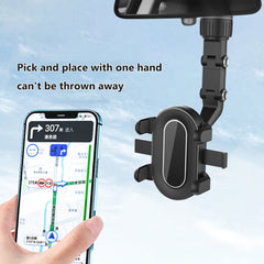 #A Rearview Mirror Car Support Stand 960 Degrees Rotatable for Kitchen for 4-7