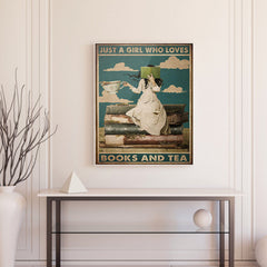 #A Retro Girl Poster Oil Paint By Numbers Kit DIY Frameless Drawing Picture fo