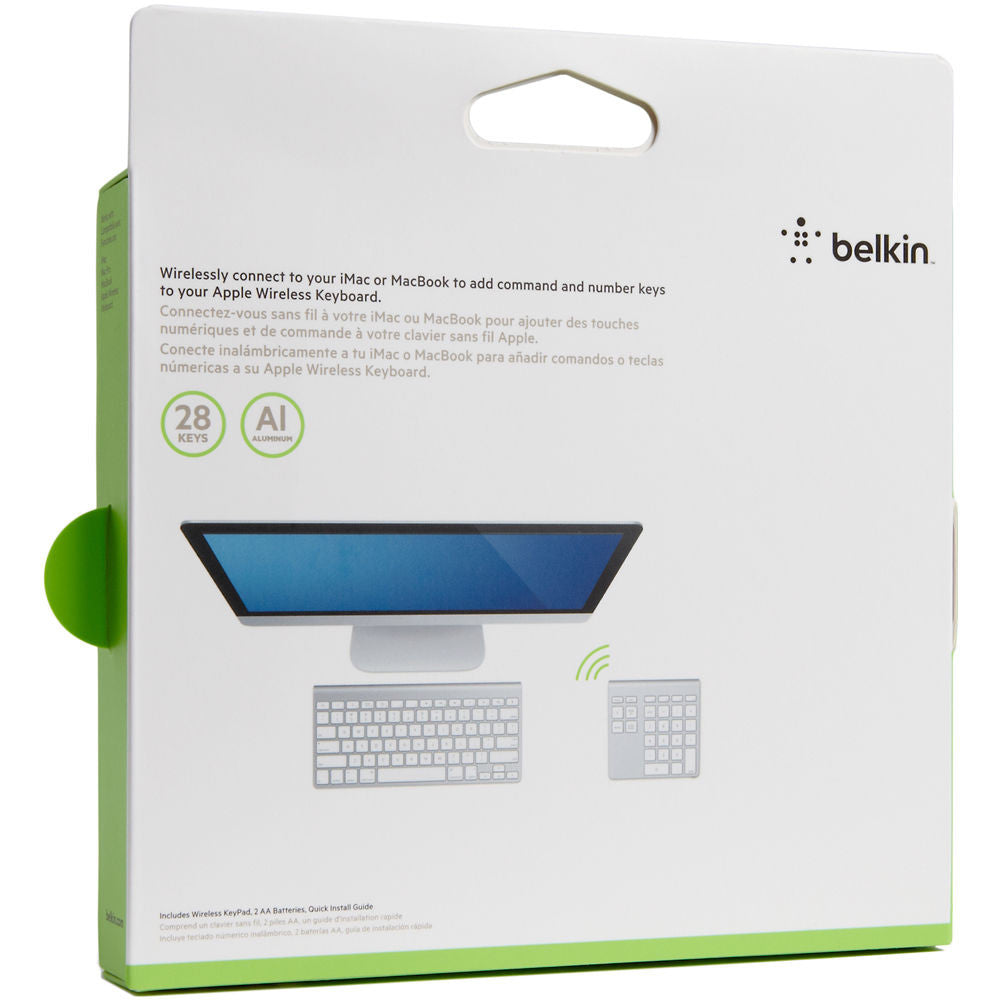 Belkin YourType Bluetooth Wireless Keypad for MacBook Air/MacBook Pro/iMac