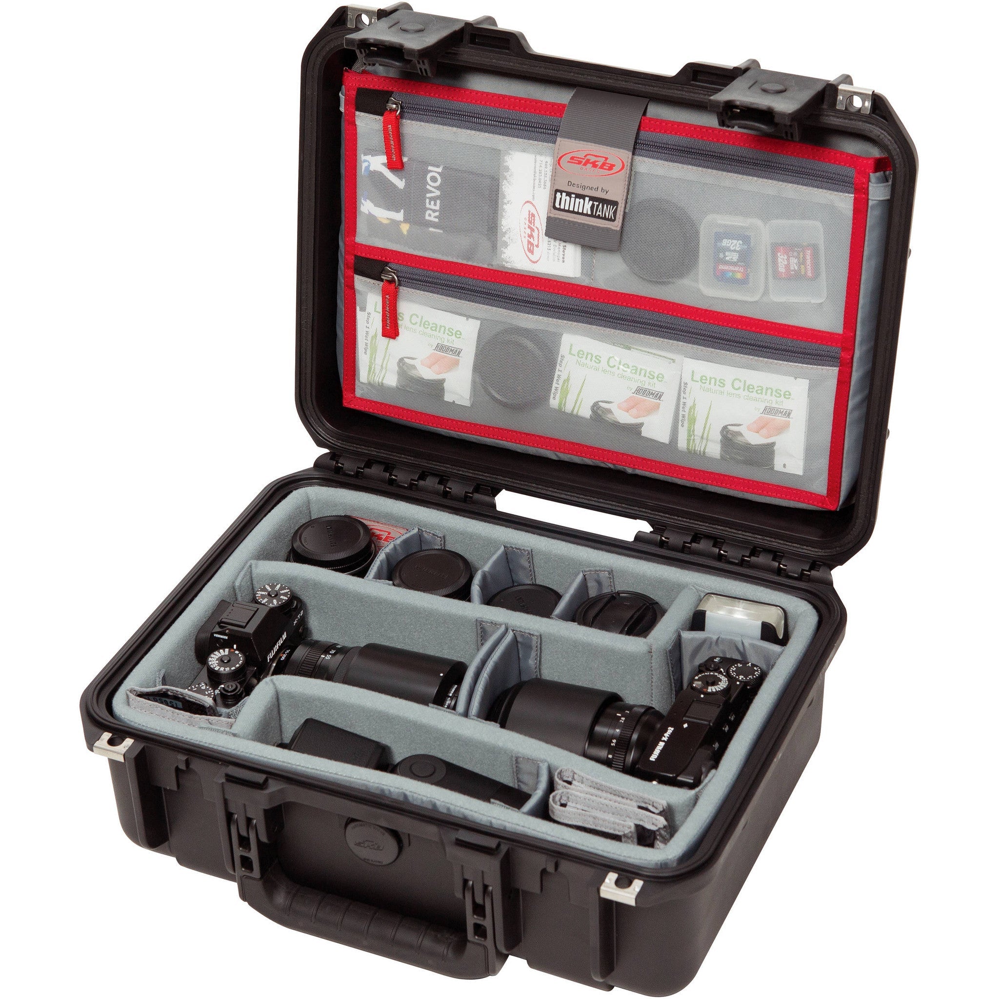 SKB iSeries 1510-6 Case w/Think Tank Designed Photo Dividers &&nbsp;Lid Organizer (Black)