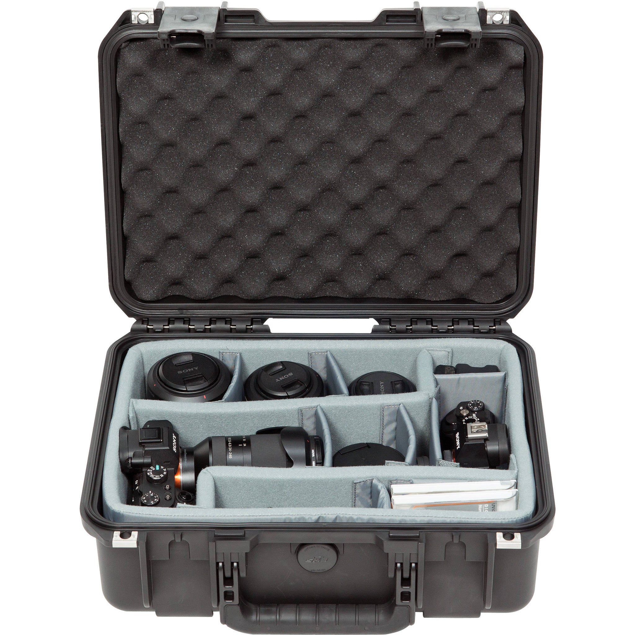 SKB iSeries 1510-6 Case w/Think Tank Designed Photo Dividers &&nbsp;Lid Foam (Black)