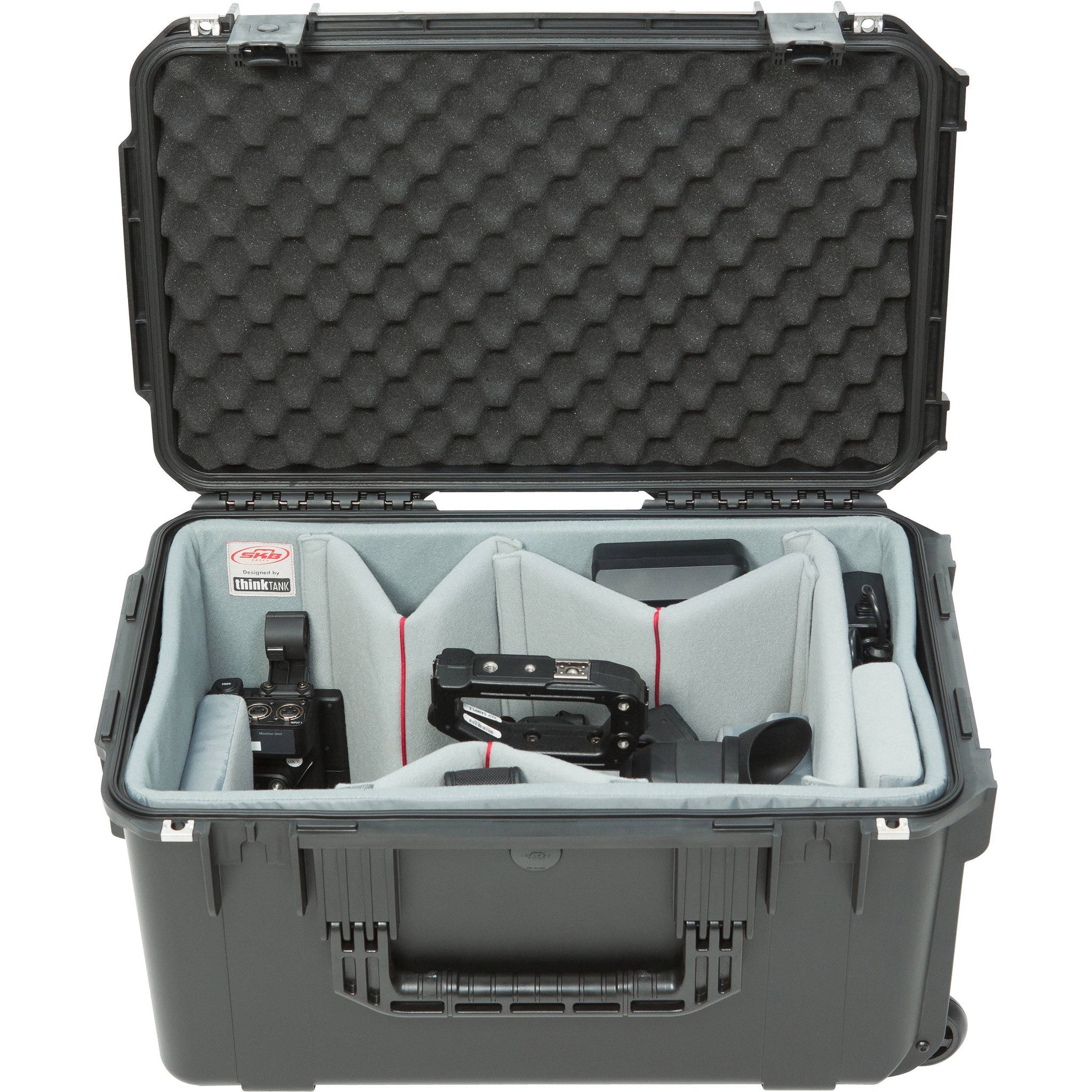 SKB iSeries 2213-12 Case w/Think Tank Designed Video Dividers &&nbsp;Lid Foam (Black)