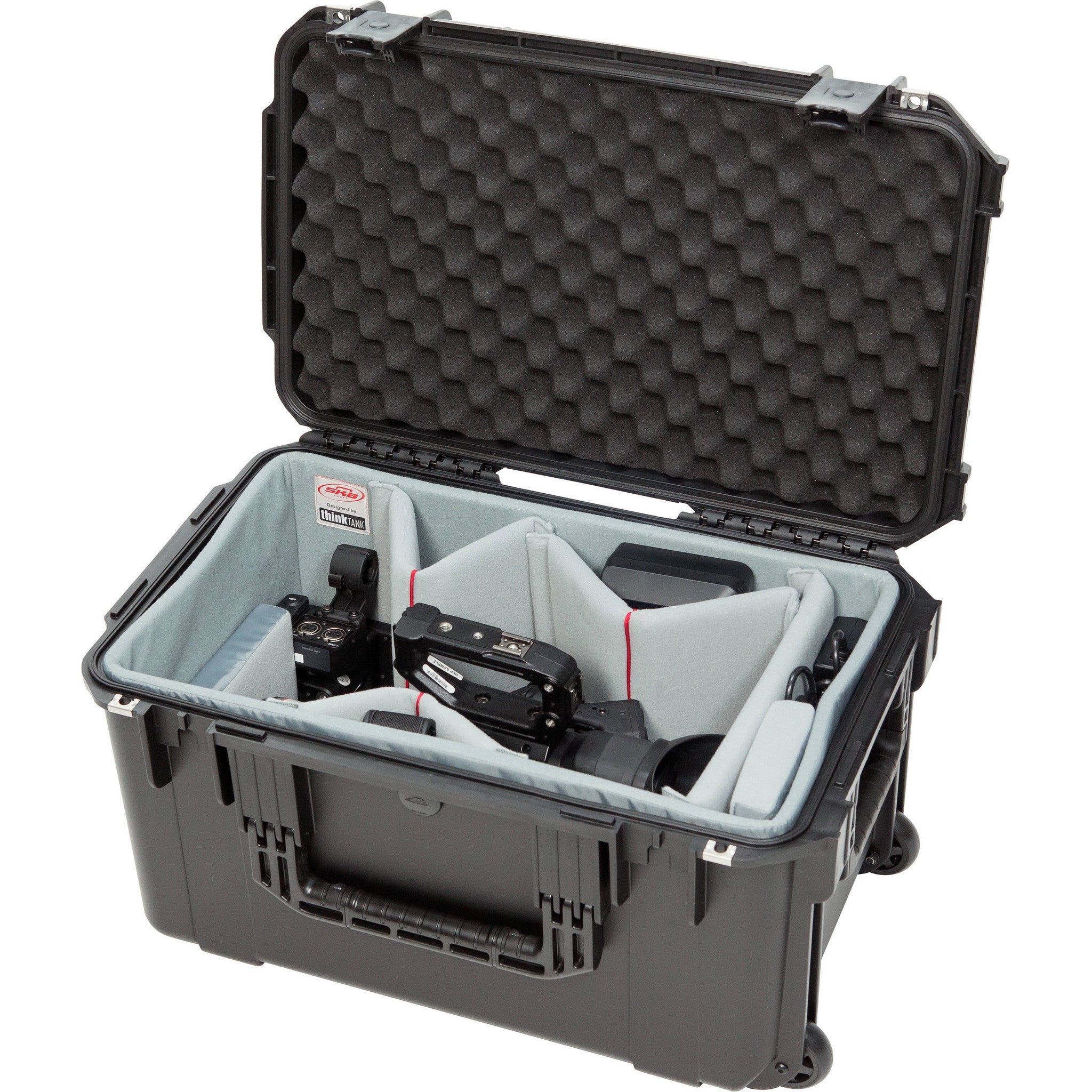 SKB iSeries 2213-12 Case w/Think Tank Designed Video Dividers &&nbsp;Lid Foam (Black)