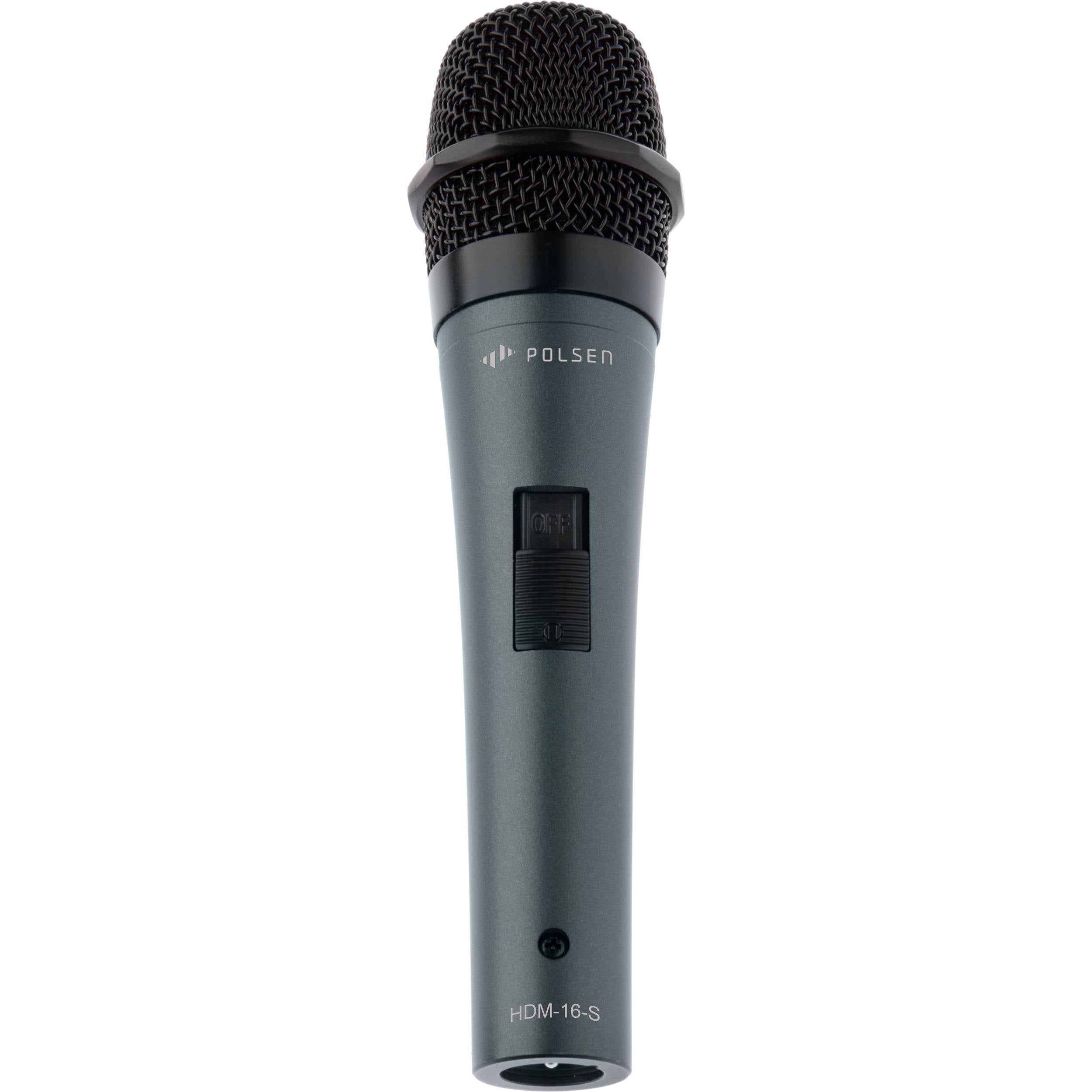 Polsen HDM-16-S Handheld Dynamic Mic with Stand and Windscreen Kit