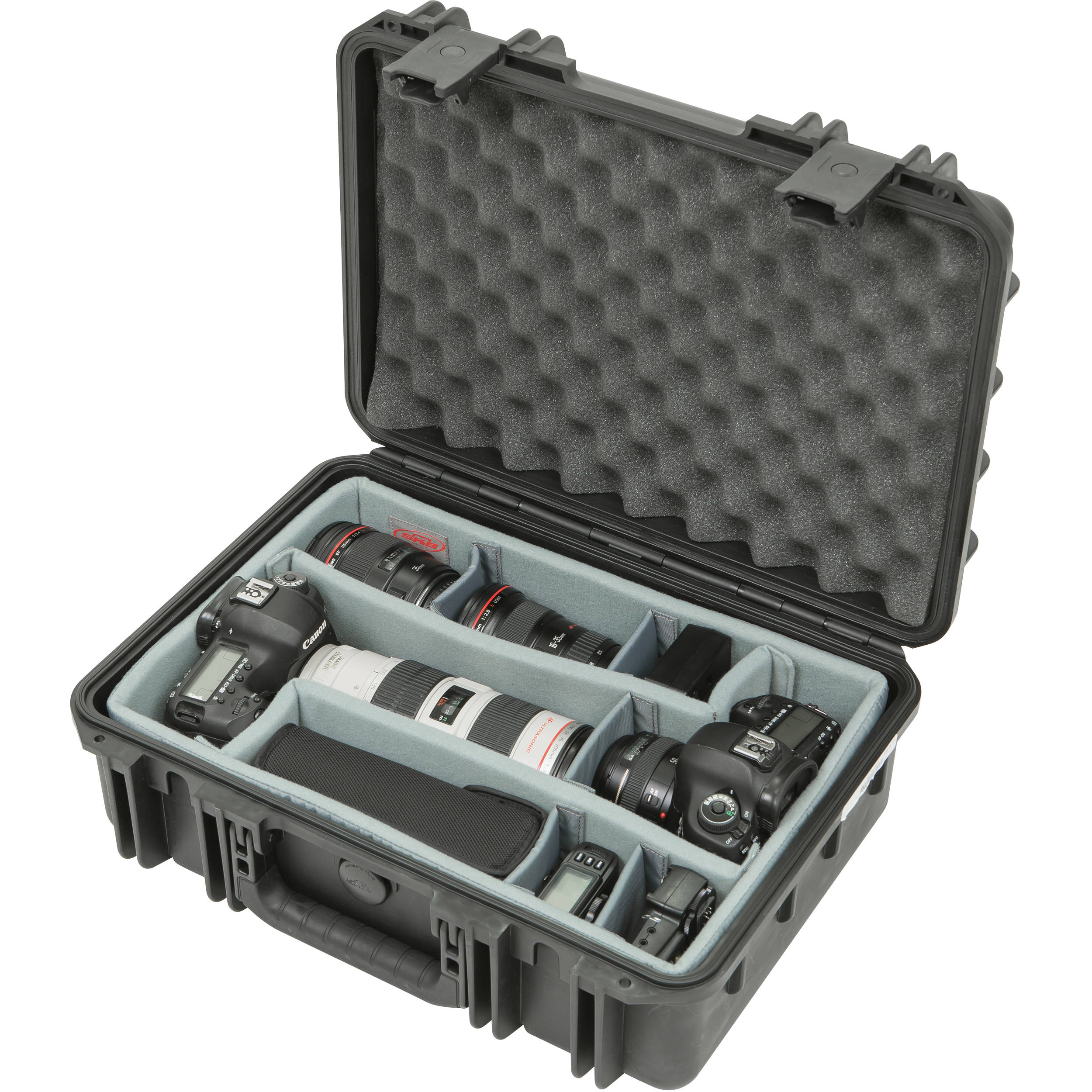 SKB iSeries 1711-6 Case with Think Tank-Designed Photo Dividers &&nbsp;Lid Foam (Black)