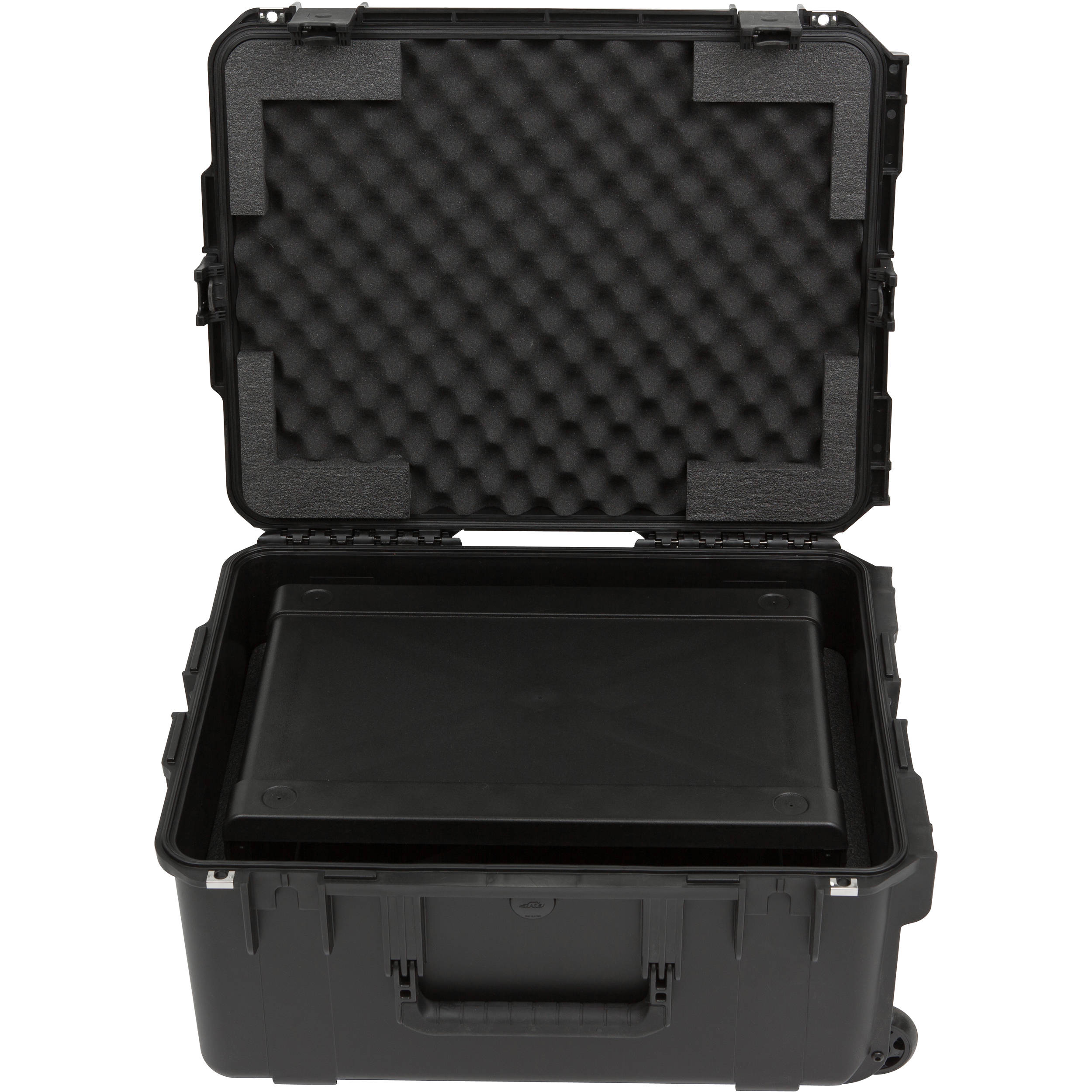 SKB iSeries Injection Molded for 4-Wireless with 2U Fly Rack with Wheels (Black)