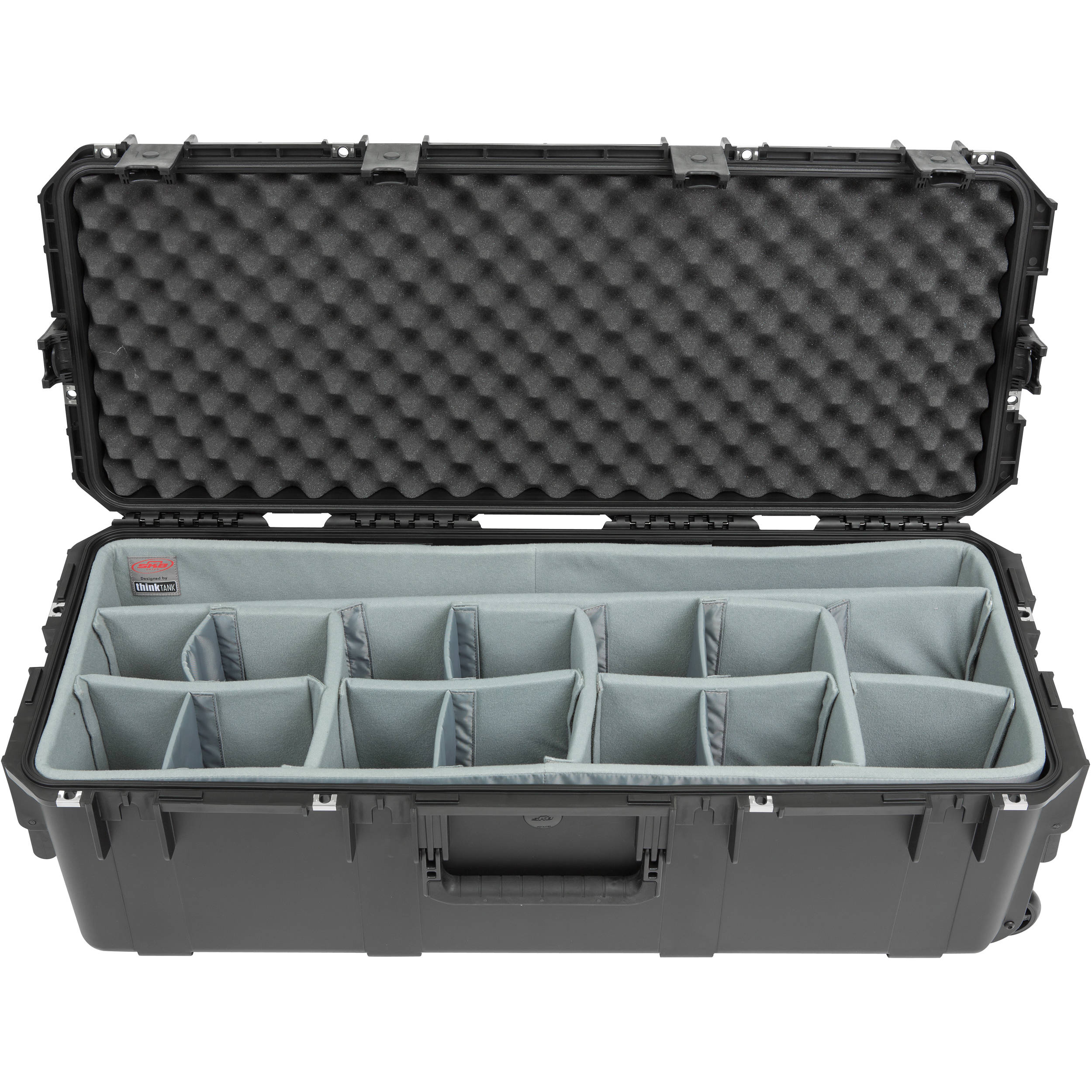 SKB iSeries 3613-12 Case with Think Tank-Designed Lighting/Stand Dividers &Lid Foam (Black)
