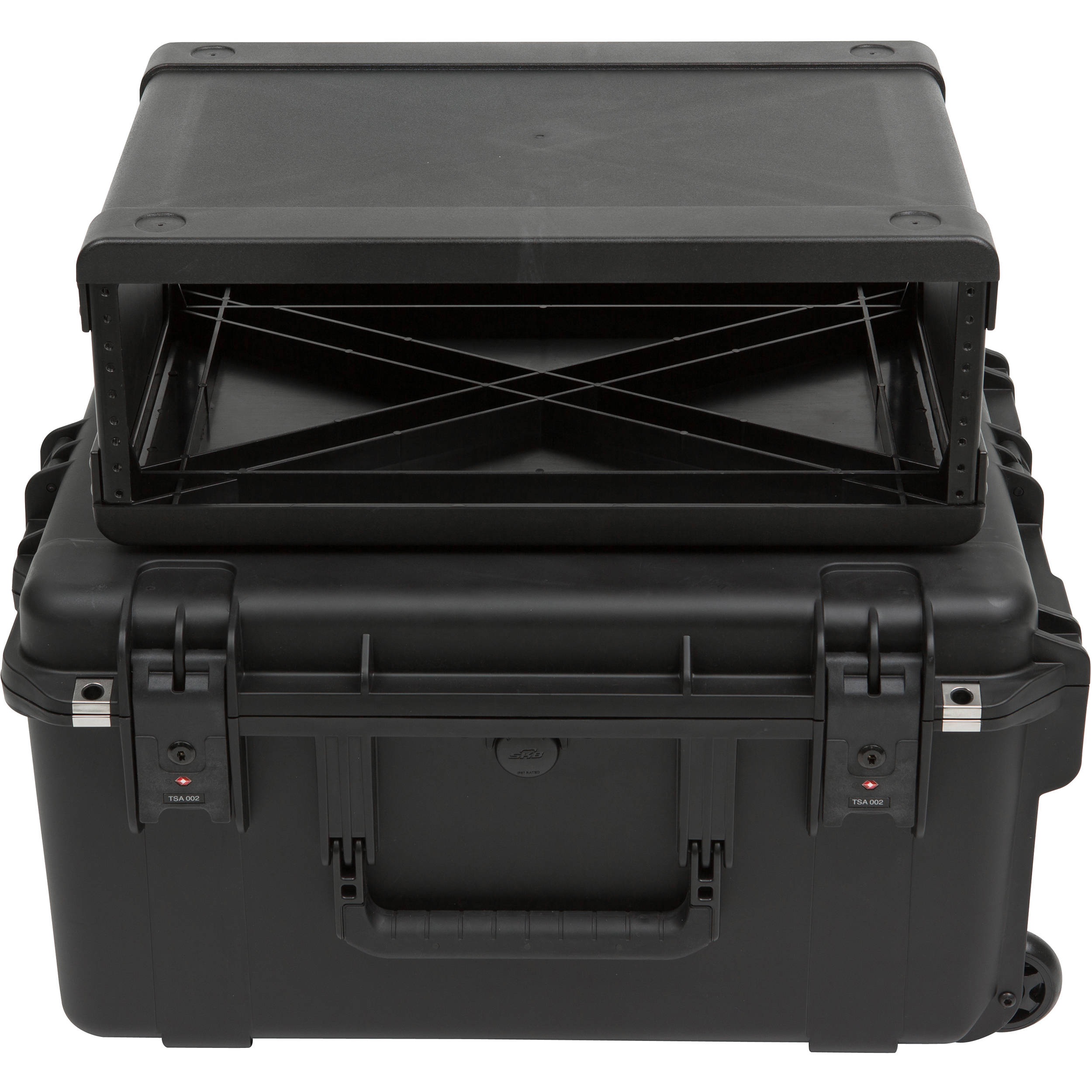 SKB iSeries Injection-Molded 13" Fly Rack with Wheels (2 RU)