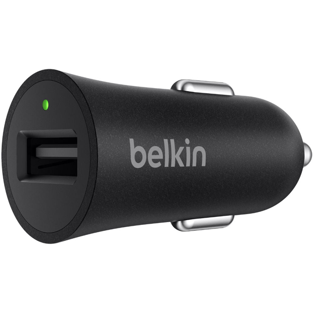 Belkin BOOSTUP USB Type-A to USB Type-C Car Charger (18W, Black)