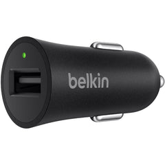 Belkin BOOSTUP USB Type-A to USB Type-C Car Charger (18W, Black)