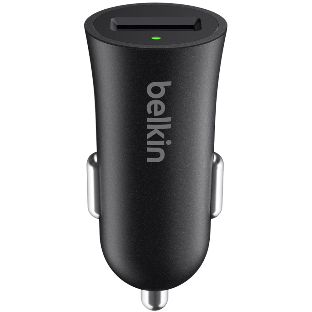 Belkin BOOSTUP USB Type-A to USB Type-C Car Charger (18W, Black)