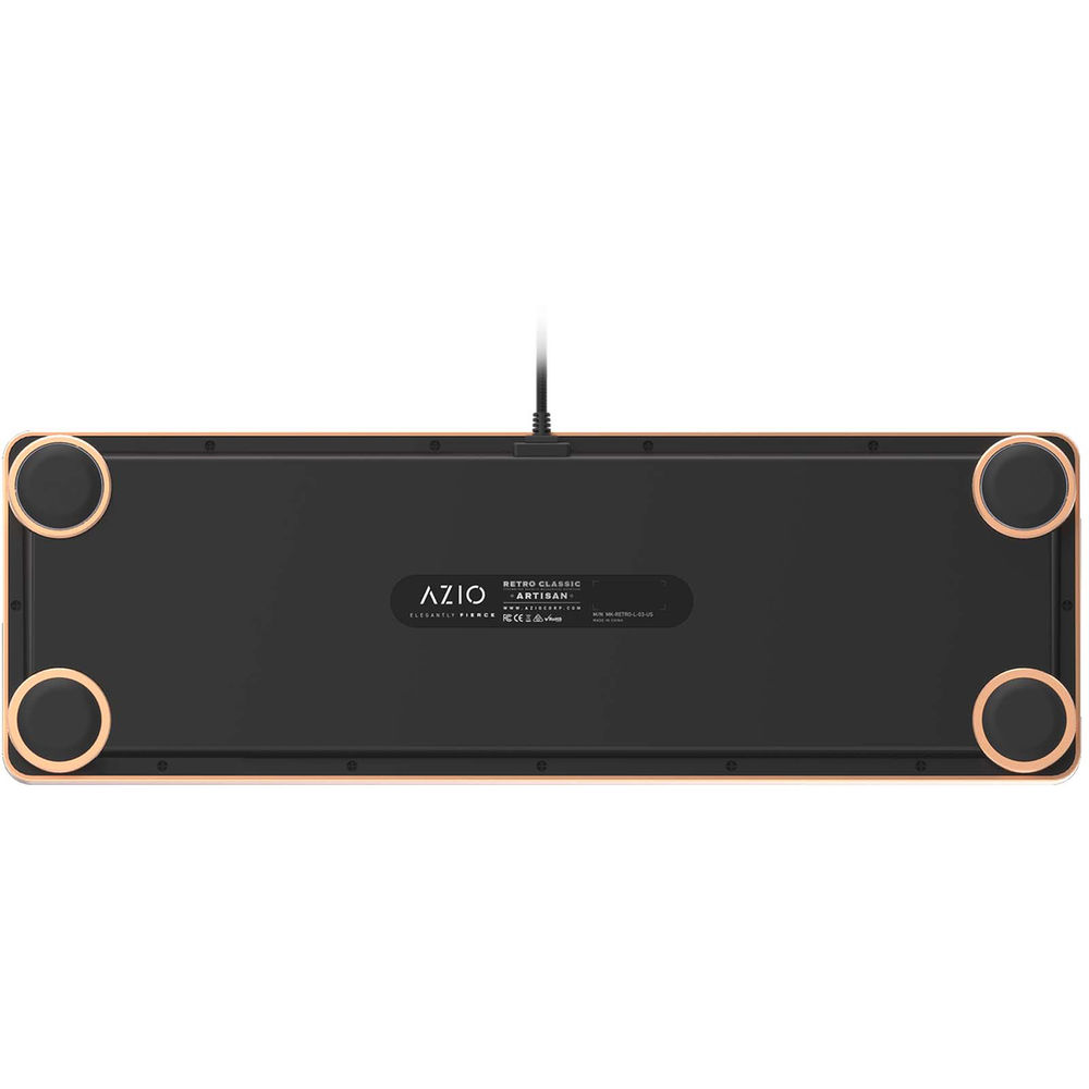 AZIO Retro Classic USB Backlit Mechanical Keyboard (Artisan)