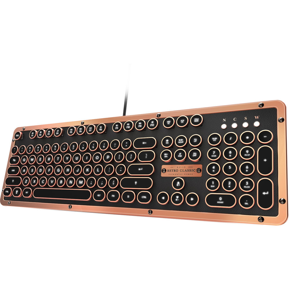 AZIO Retro Classic USB Backlit Mechanical Keyboard (Artisan)