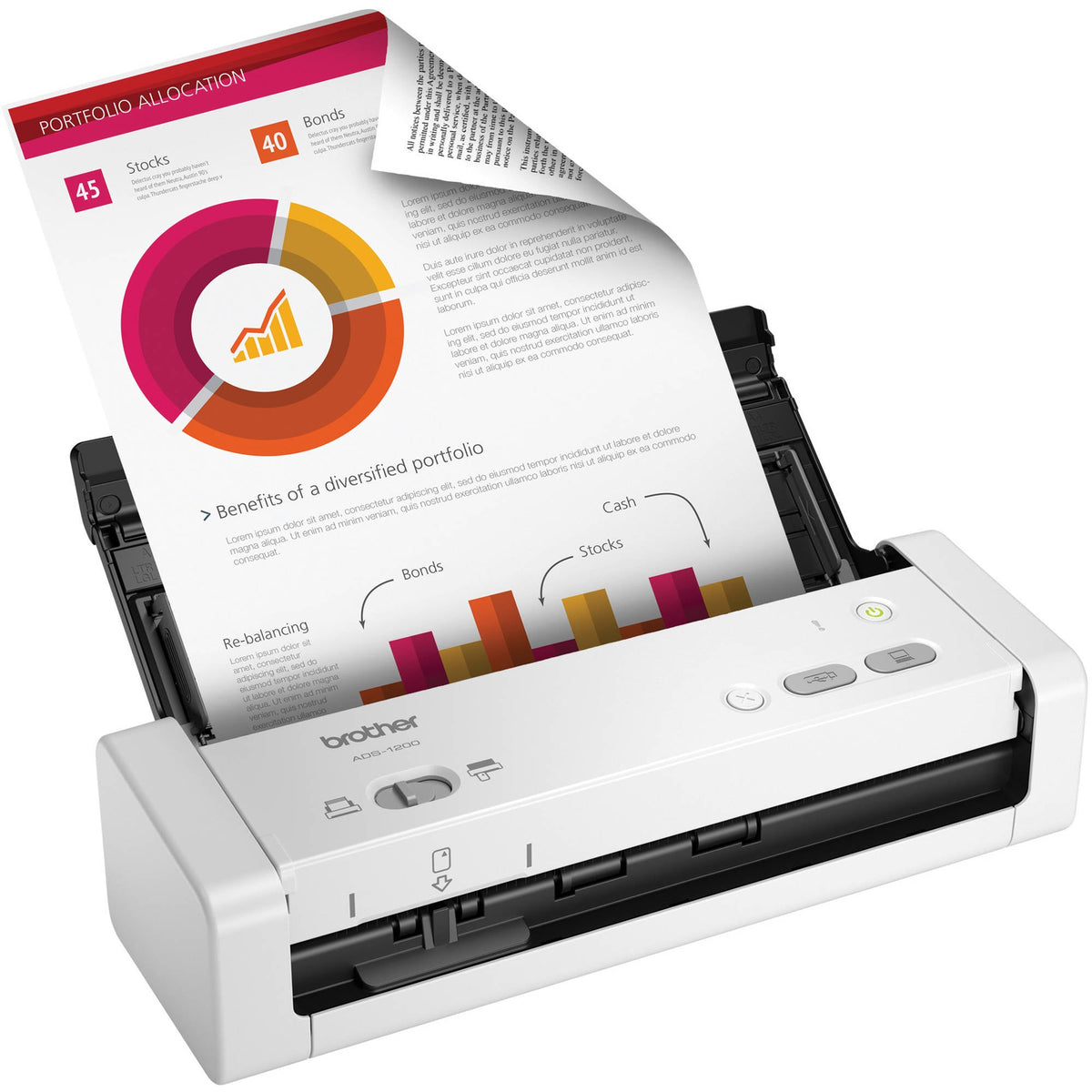 Brother ADS-1200 Compact Color Desktop Scanner