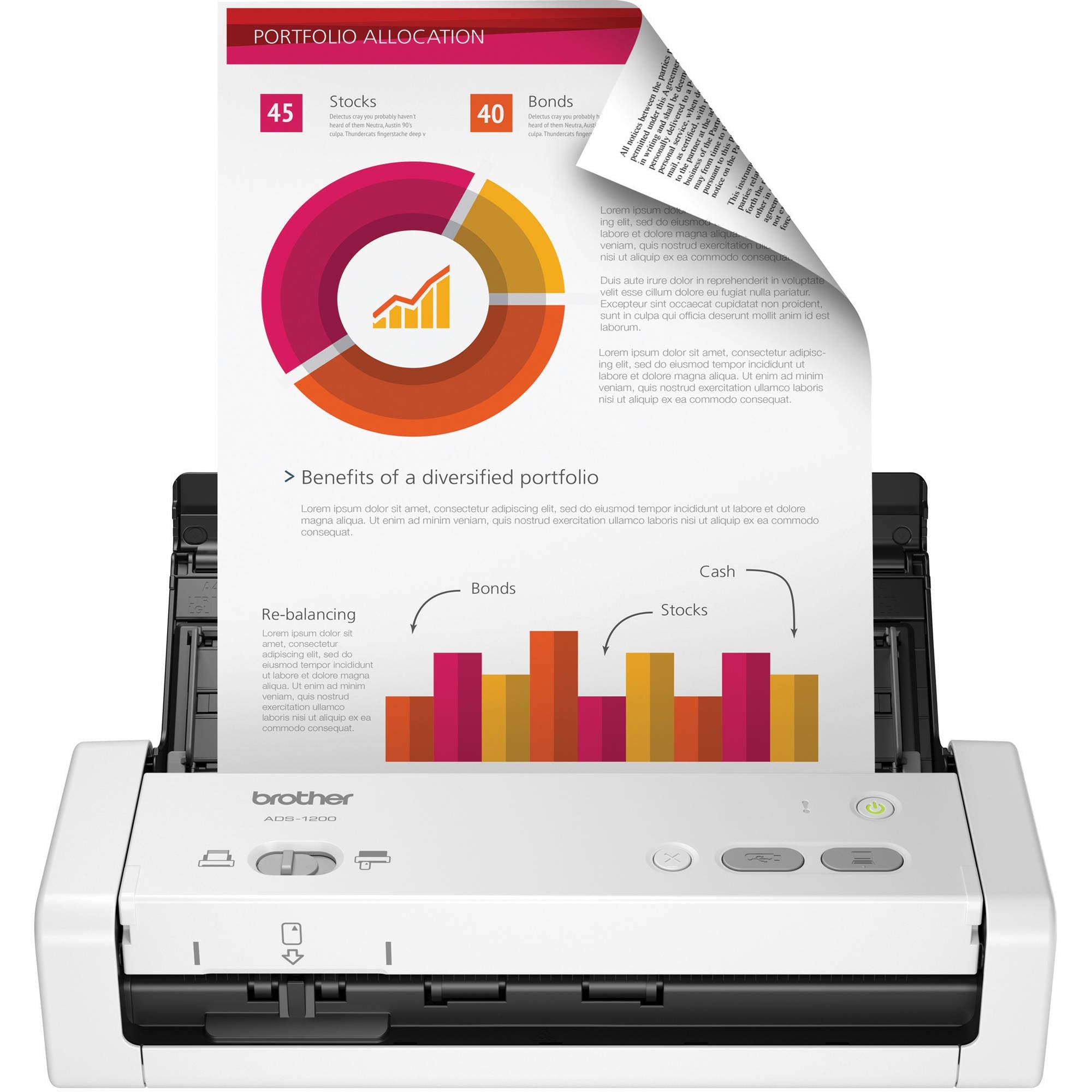 Brother ADS-1200 Compact Color Desktop Scanner