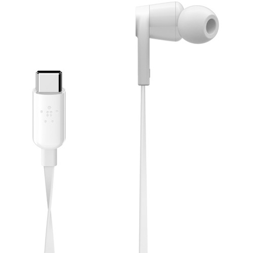 Belkin RockStar In-Ear Headphones with USB Type-C Connector (White)