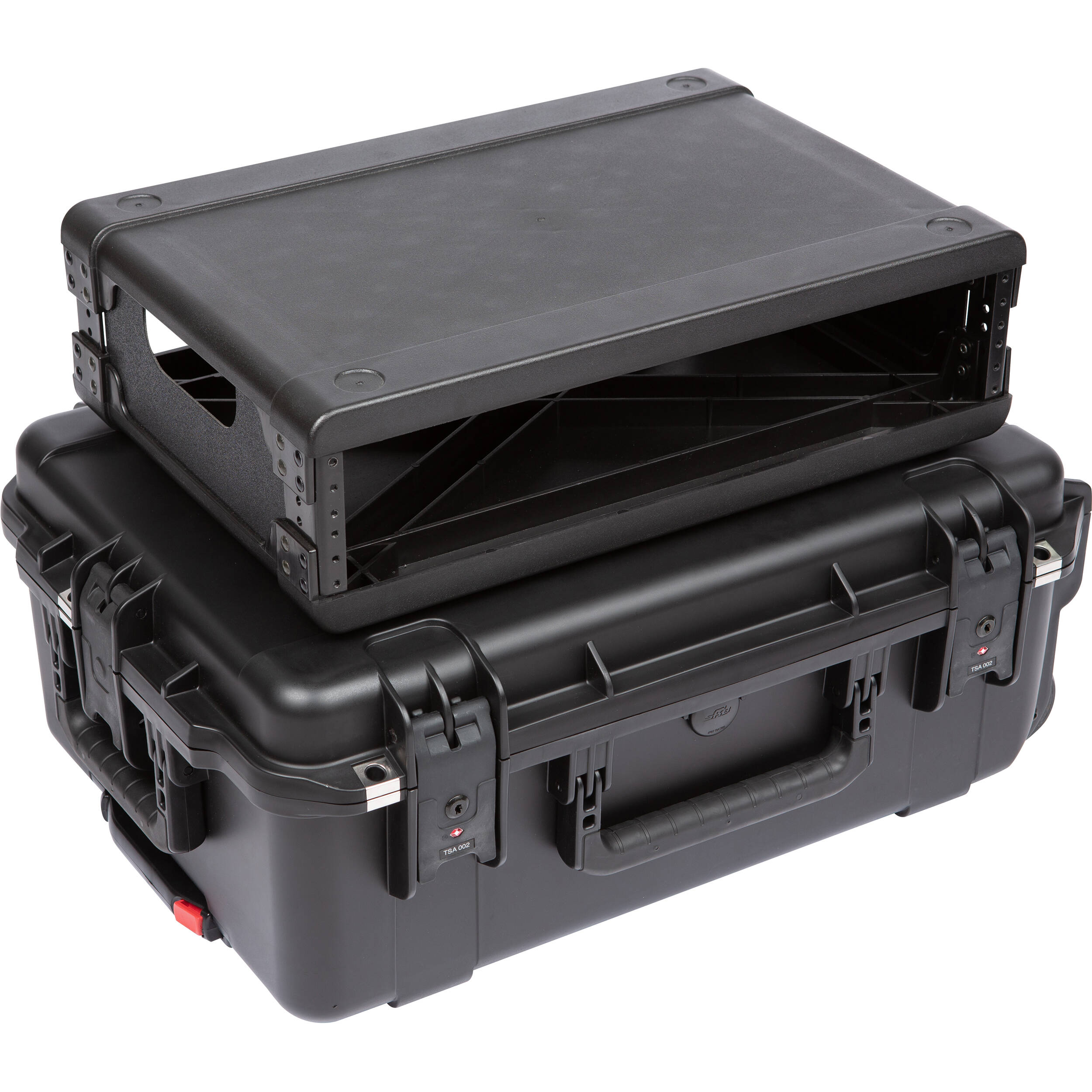 SKB iSeries Injection-Molded 13" Fly Rack with Wheels (2 RU)