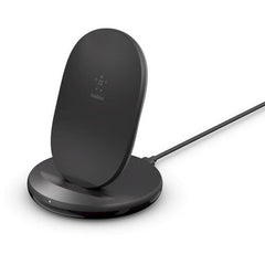 Belkin BOOST CHARGE 15W Wireless Charging Stand with 24W QC 3.0 Charger (Black)