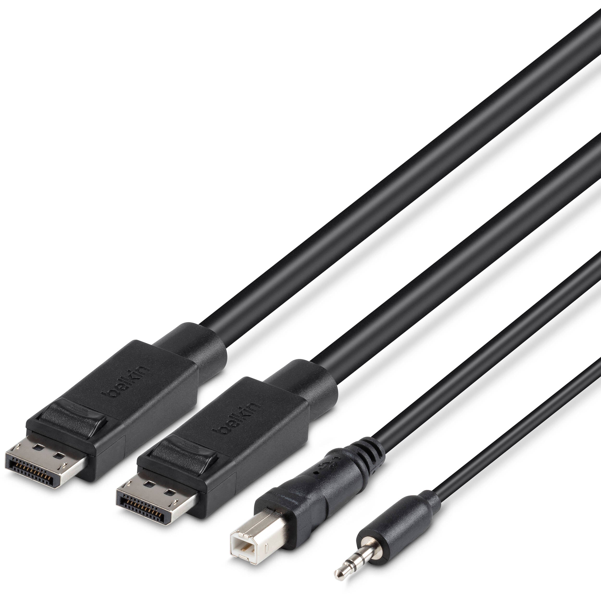 Belkin 10' Dual-Head DisplayPort to DisplayPort KVM Combo Cable