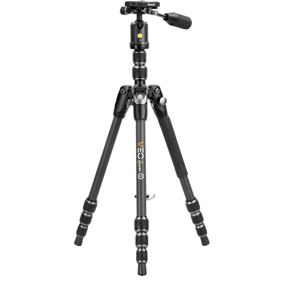 Vanguard VEO 3T 204CBP Carbon Fiber 4-in-1 Travel Tripod with VEO 2 BP-45T Ball/Pan Head and Bluetooth Remote