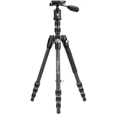 Vanguard VEO 3T 204CBP Carbon Fiber 4-in-1 Travel Tripod with VEO 2 BP-45T Ball/Pan Head and Bluetooth Remote