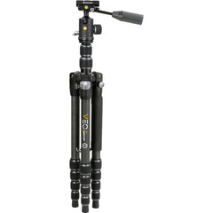 Vanguard VEO 3T 265HCBP Carbon Fiber 4-in-1 Travel Tripod with VEO 2 BP-120T Ball/Pan Head and Bluetooth Remote