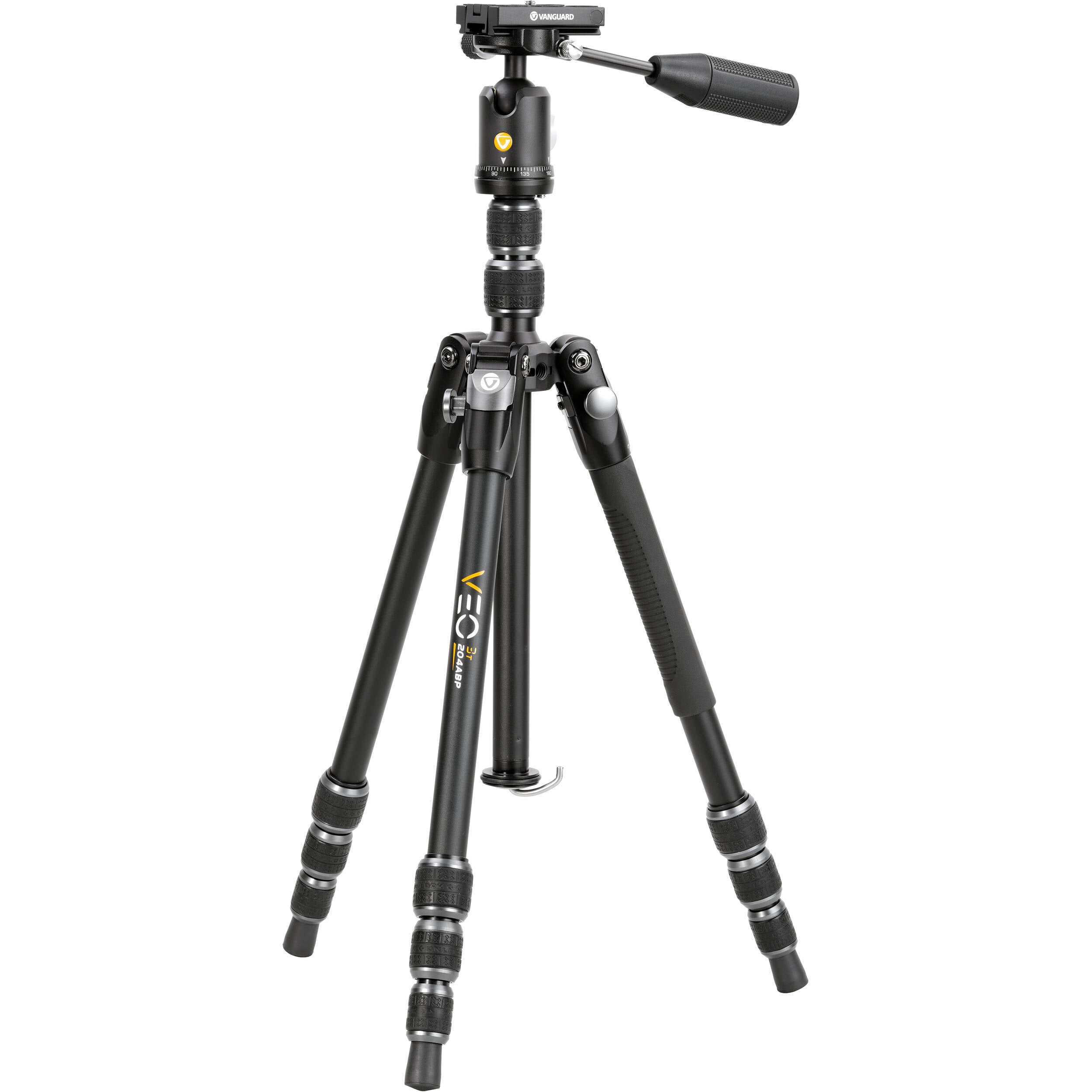 Vanguard VEO 3T 204ABP Aluminum 4-in-1 Travel Tripod with VEO 2 BP-45T Ball/Pan Head and Bluetooth Remote