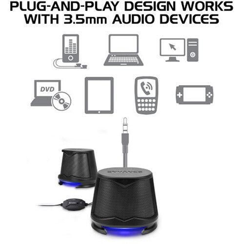 Enhance SB2 High-Excursion USB Speakers (Blue)