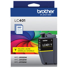 Brother Genuine LC401 Standard Yield Yellow Ink Cartridge