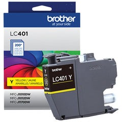 Brother Genuine LC401 Standard Yield Yellow Ink Cartridge