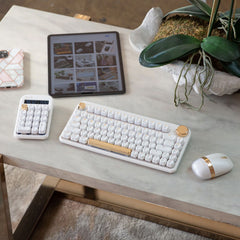 AZIO IZO Wireless Keyboard (White Blossom)